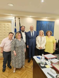 συνάντηση ποσσασδια υφυπουργός εθνικής οικονομίας και οικονομικών Δημήτρης Μαρκόπουλος